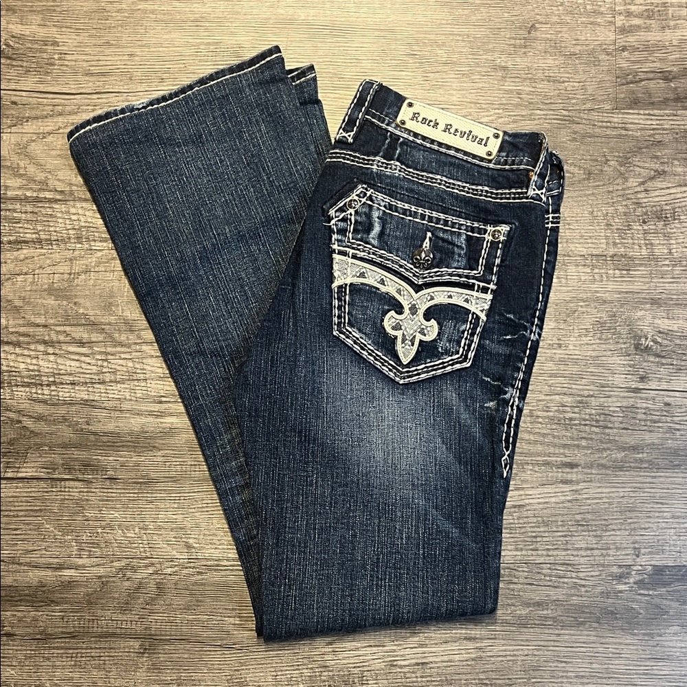 Rock Revival Women's Dark Blue Boot Cut Jeans